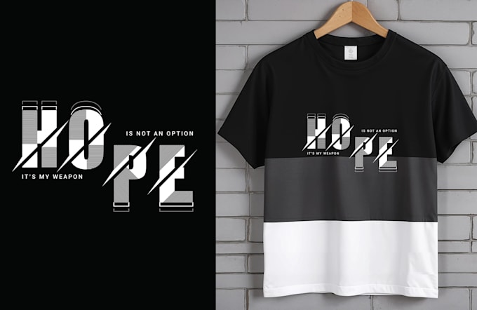 do creative minimalistic typography t shirt design