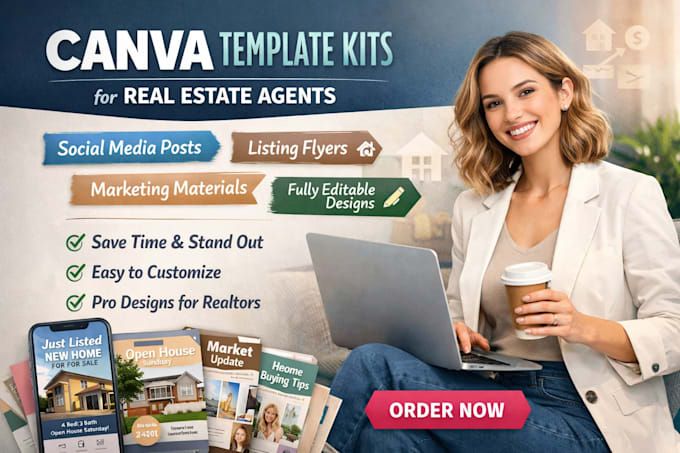 create personalized canva template kits for real estate agents