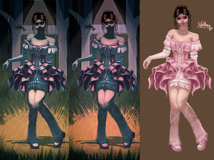 do semirealistic character art, oc art or portraits
