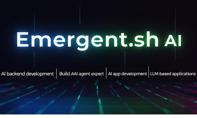 design ai agent, llm app, ai backend solution with emergent