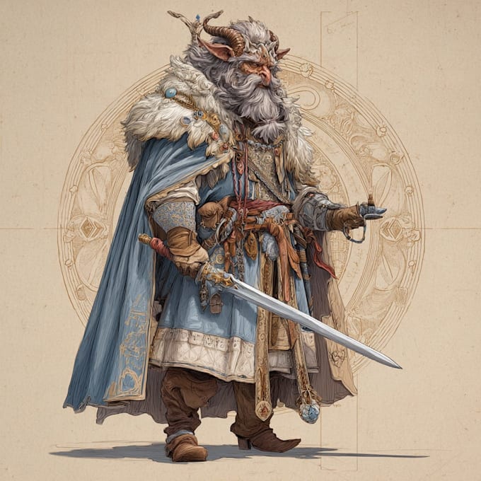 fantasy character fantasy character art in unique style