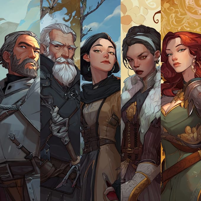 draw your dnd party