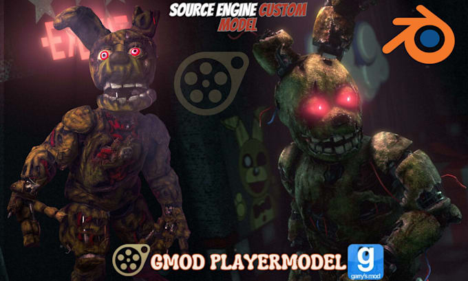 port, create custom sfm, l4d2, mmd, tf2, gmod, fnaf, vrchat character model