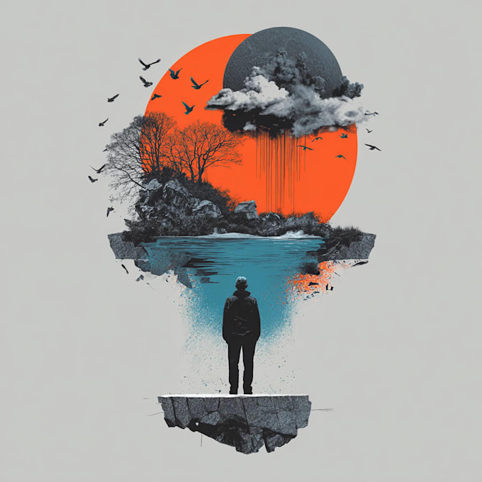create surrealism illustration design