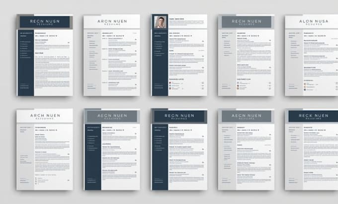 design a professional resume or CV