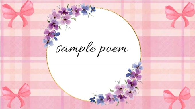 create a custom poem wallpaper
