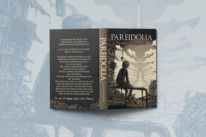 illustrate a hand drawn custom book cover