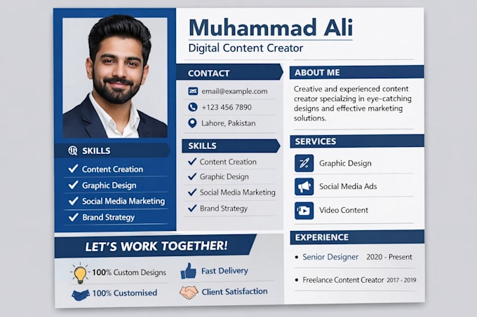 write an ats friendly resume or CV