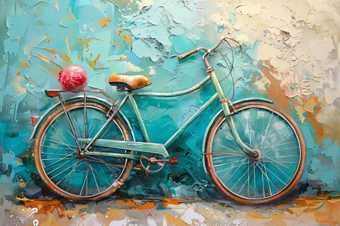 paint your cycle oil painting style