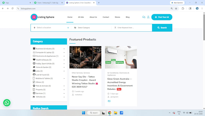 create your passive income classified listing website