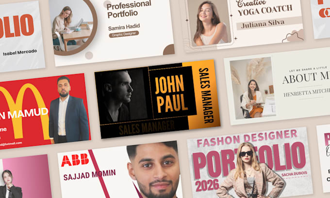 professionally design portfolio presentation or pitch deck