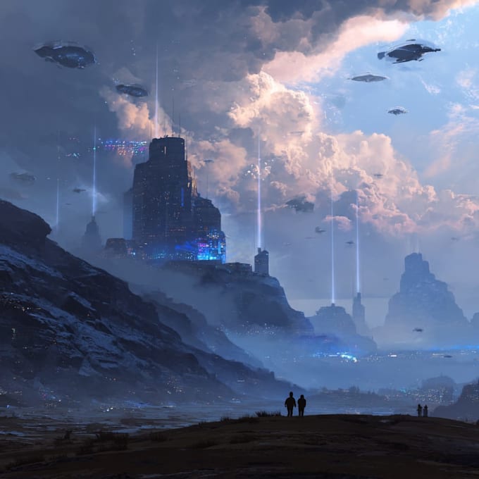 draw anime background, 2d environment, landscape