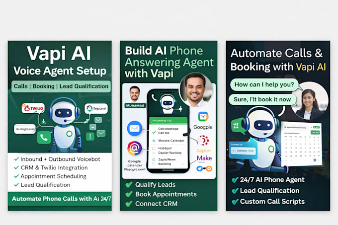 build vapi ai voice agent for calls and booking