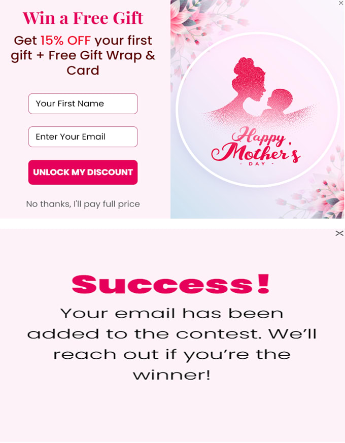 design modern sign up forms and popups for your website