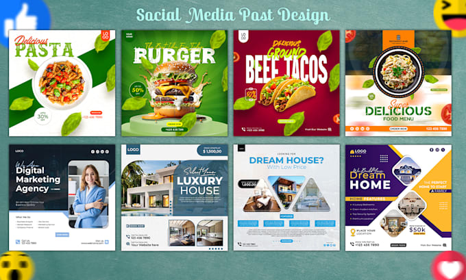 Design eye catching social media posts for any platform by Grafixtour ...