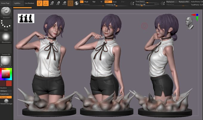 2d illustration into 3d nsfw anime model,realistic vtuber character,2d animation