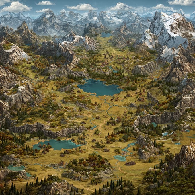 create fantasy game map, rpg, dnd