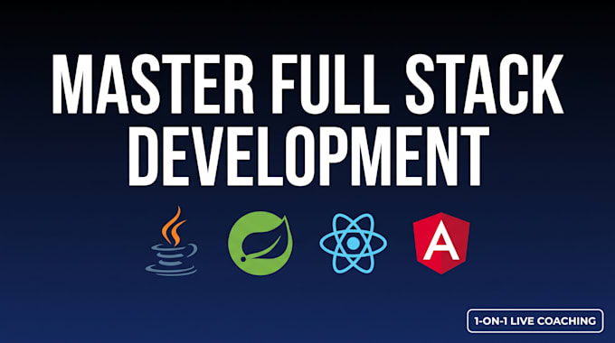 teach you full stack web development with java, spring boot and react