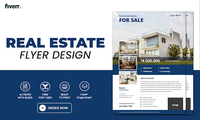 design realtor, real estate, mortgage , home sale , home loan flyer