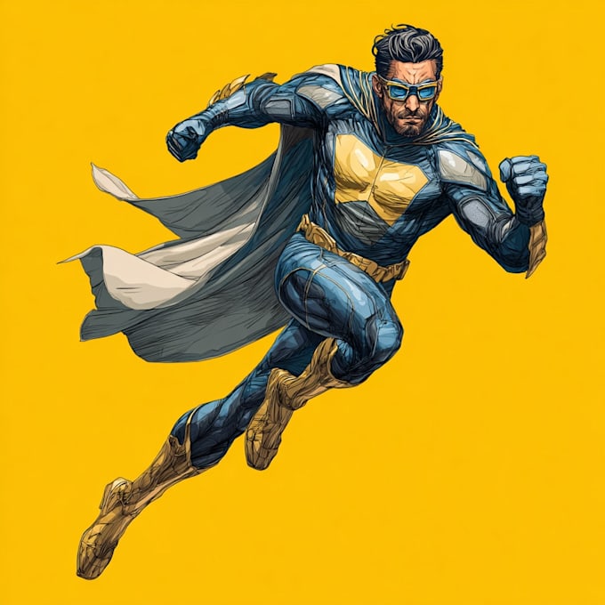 superhero character for comics
