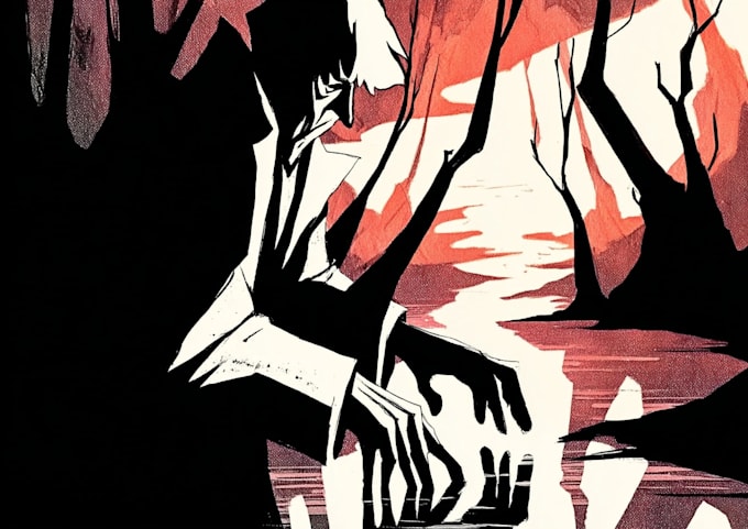 create stunning linocut or woodcut style illustrations