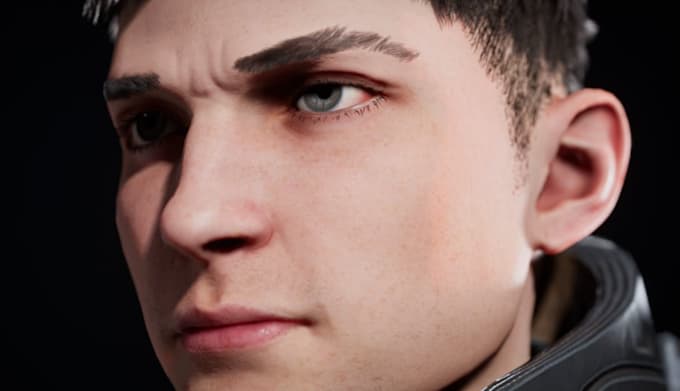 Retopology realtime character,digital human avatar ,realism skin ...