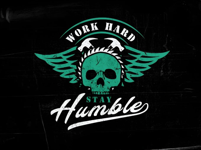 draw skull skeleton artwork for logo and merchandise