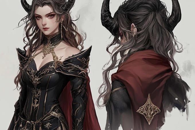 create custom dnd character illustration