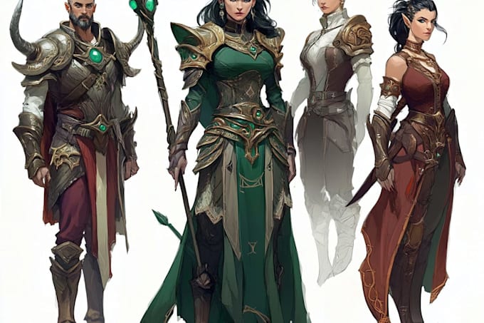 illustrate dnd npc character art