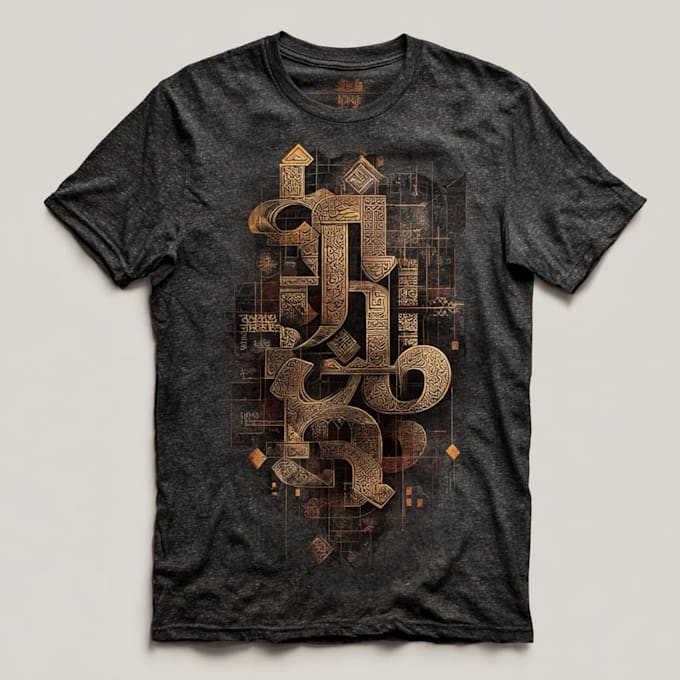 do a typography t shirt design and creative design