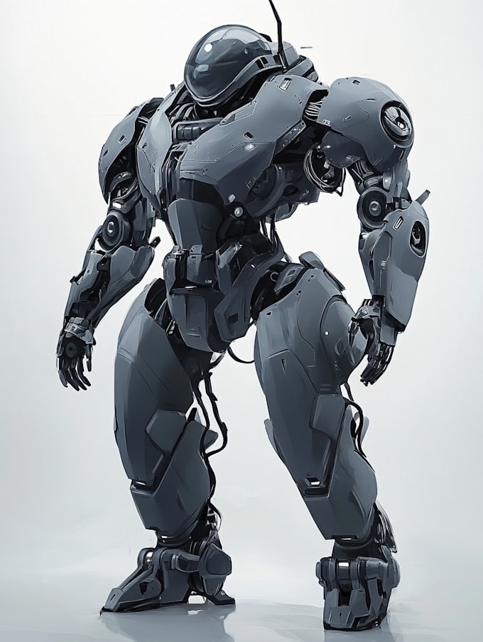 do complete mecha concept arts