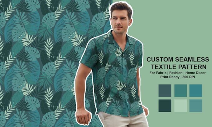 create custom seamless patterns for fashion fabric