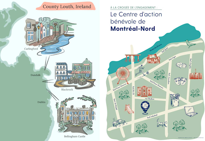 create a custom illustrated map for your project