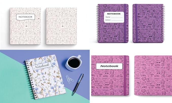 design journal, planner, notebook and book cover for kdp