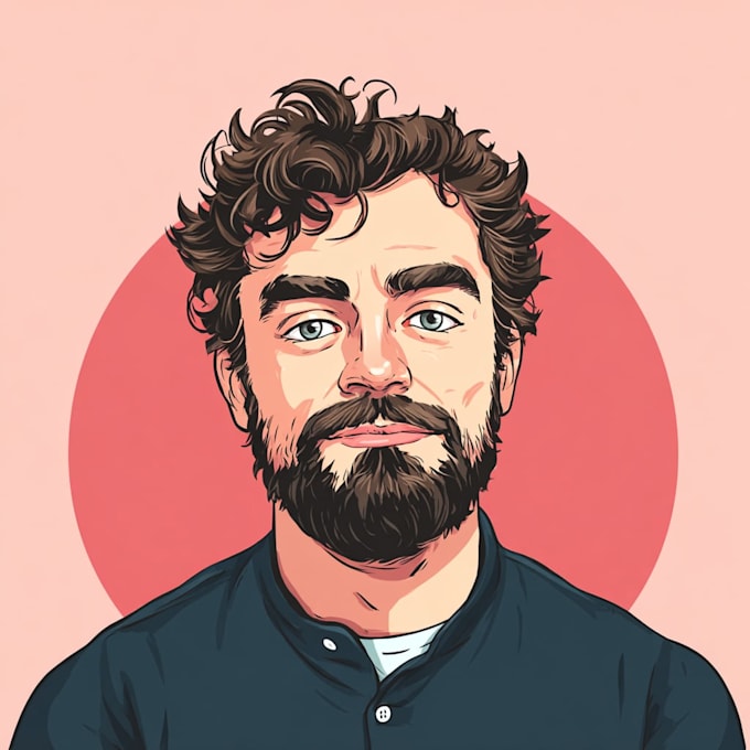 draw amazing vector cartoon portrait