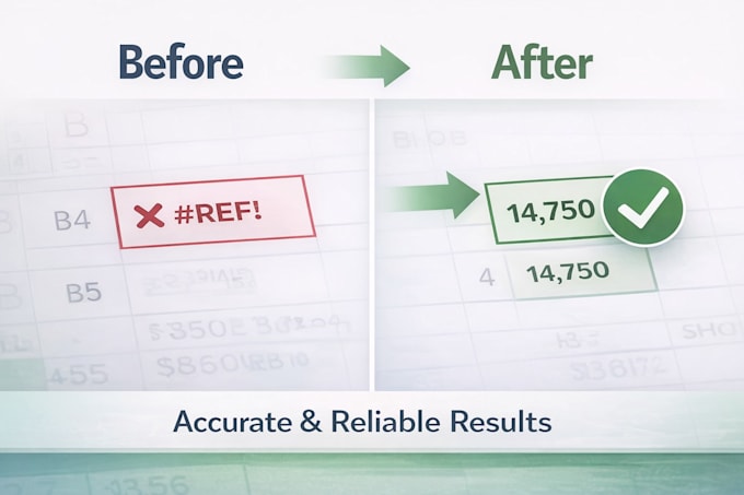 fix excel formulas, errors, and calculations