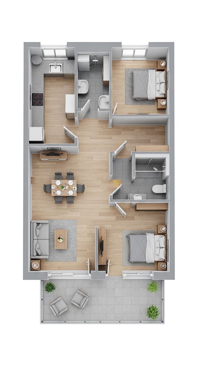 do 2d floor plan to 3d floor plan