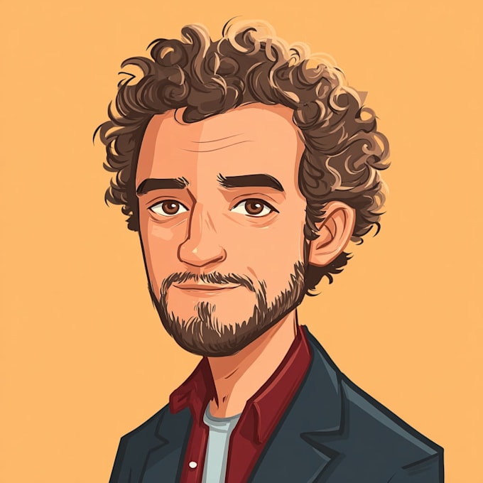 draw amazing vector cartoon portrait