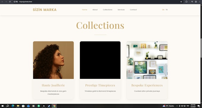 create a clean and responsive HTML CSS website