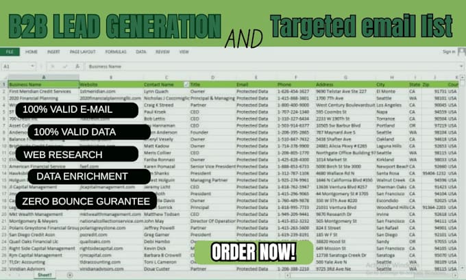 do b2b lead generation with targeted b2b leads and email list