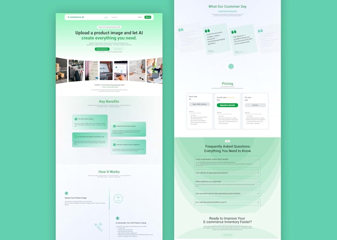 develop custom ai website and application