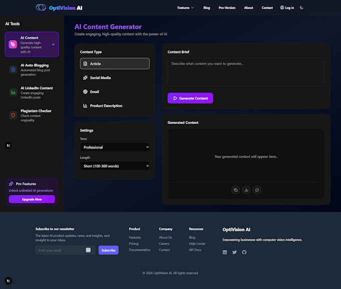 develop ai saas web application