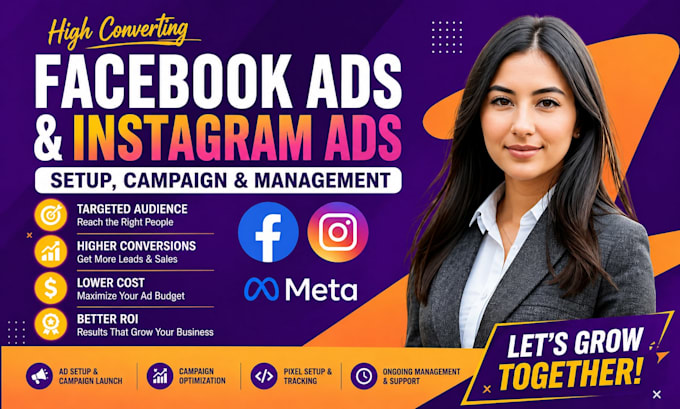 setup facebook ads, instagram ads, ads campaign,meta ads and meta ads management