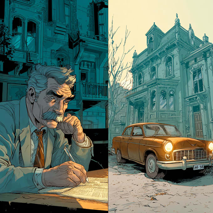 comic book illustration with comic book illustrator