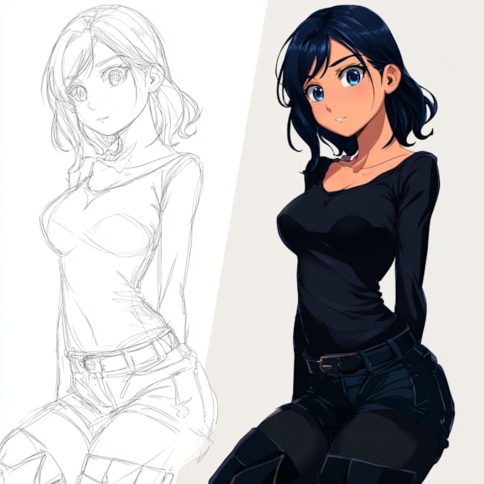 draw anime manga illustration