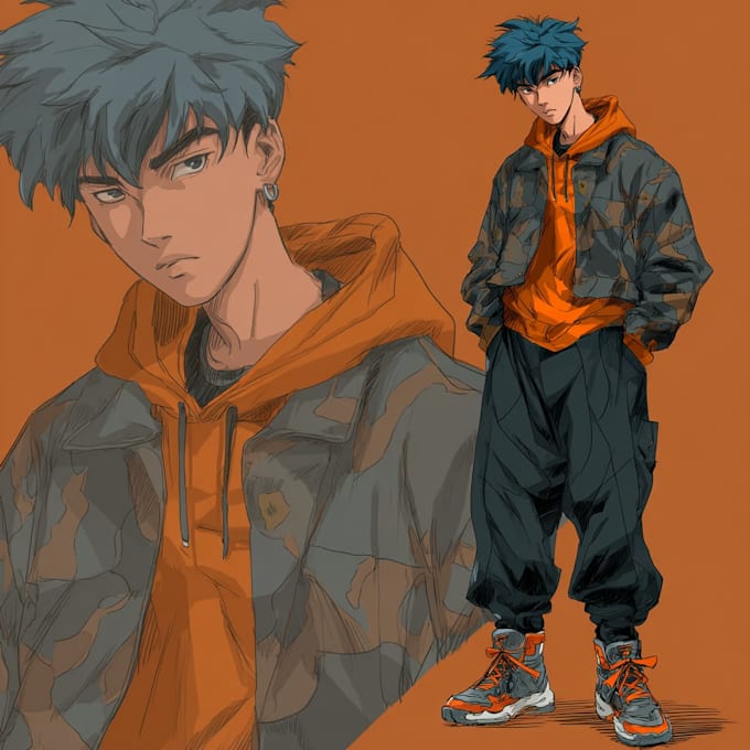 draw a character in manga style
