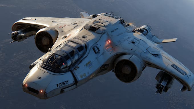 create your amazing 2d spaceship model