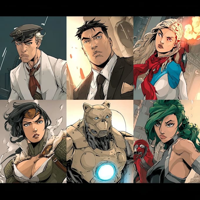 comic book illustration with comic book illustrator
