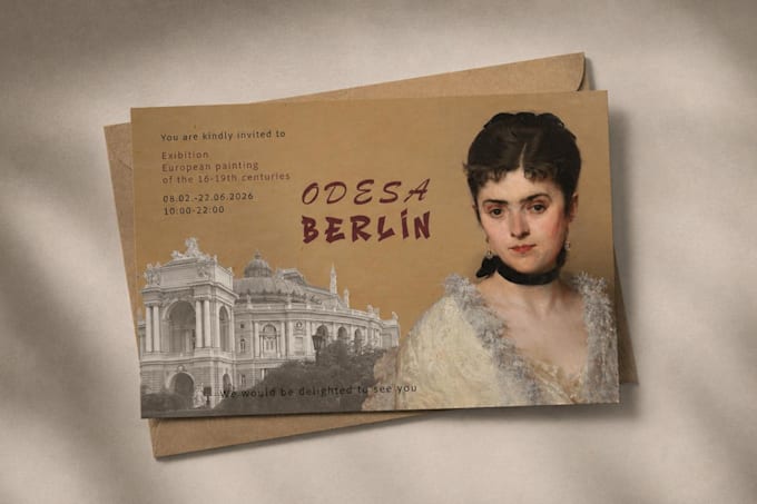 design poster, card, ticket, invitation
