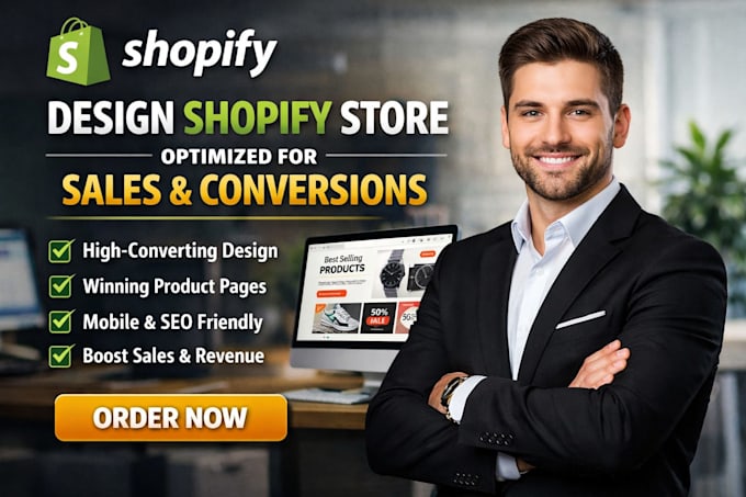 Design shopify store optimized for sales and conversions by ...
